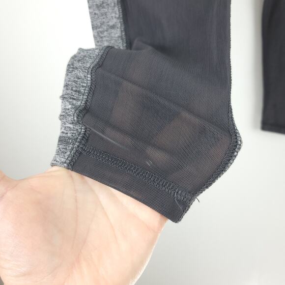 PUMA Moto Leggings Tights Dark Gray Heather Mid Rise Pull On Women's Medium - Picture 8 of 11